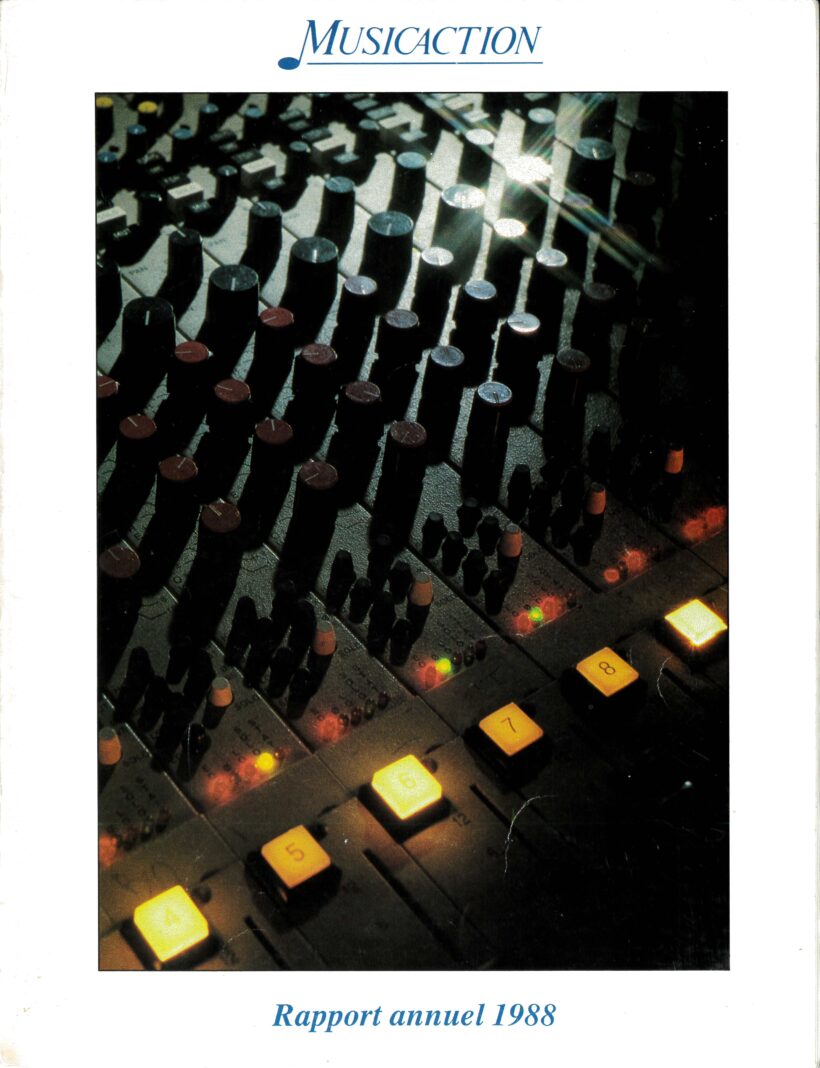 Rapport Annuel 1988