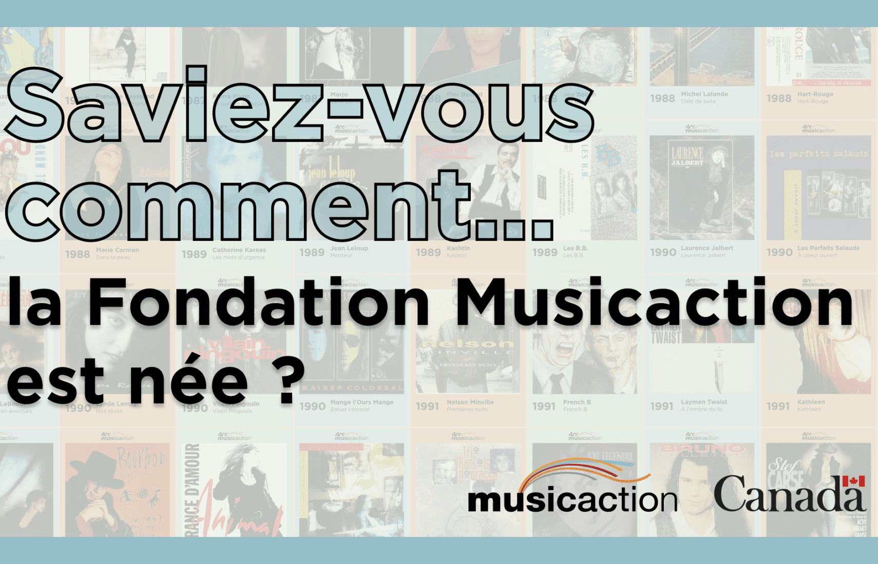 Saviez-vous comment… La Fondation Musicaction est née ?